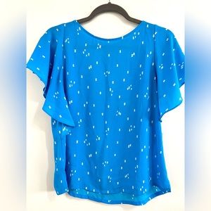 Loft. Turquoise /white top. SP.